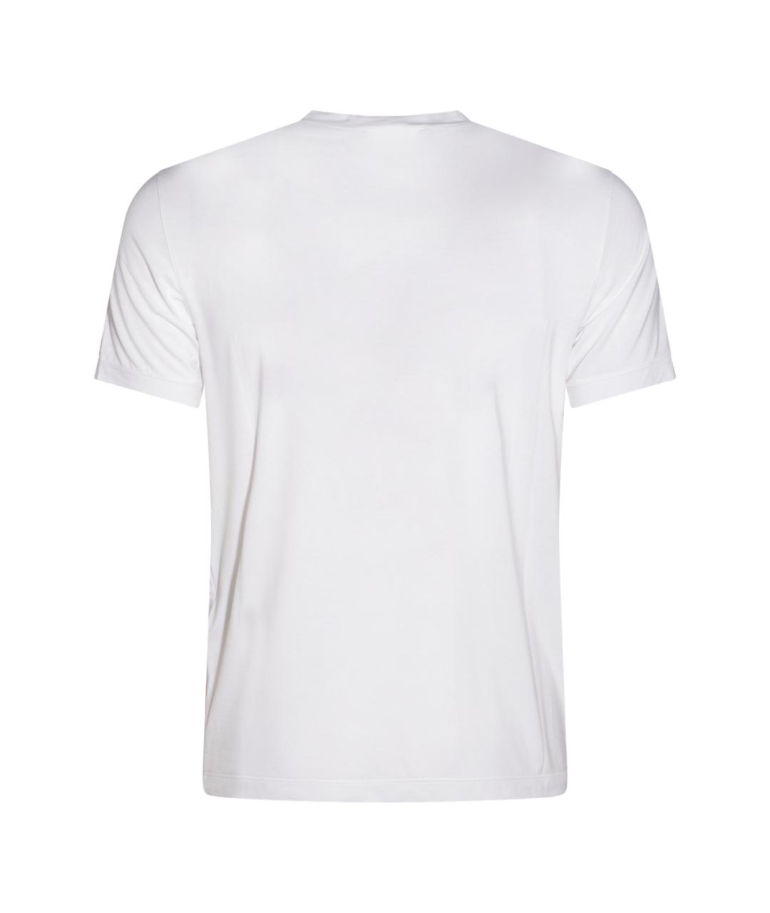 GIORGIO ARMANI Белая вискозная футболка, фото 2