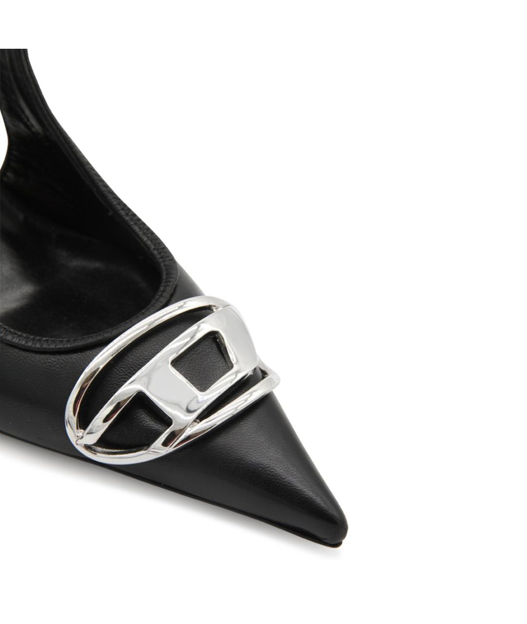 DIESEL Черные кожаные туфли, фото 4