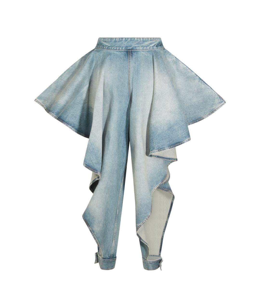 ALAIA Голубые хлопковые прямые джинсы, фото 2