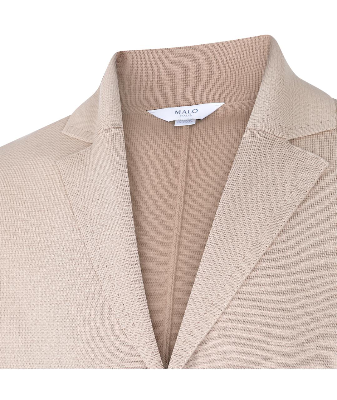 MALO Бежевый хлопковый пиджак, фото 3