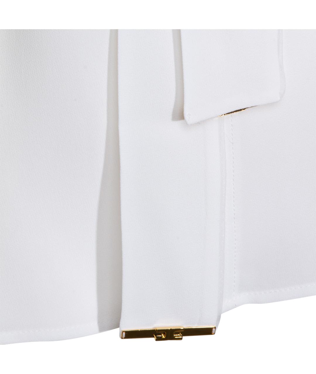 ELISABETTA FRANCHI Белая вискозная рубашка, фото 3