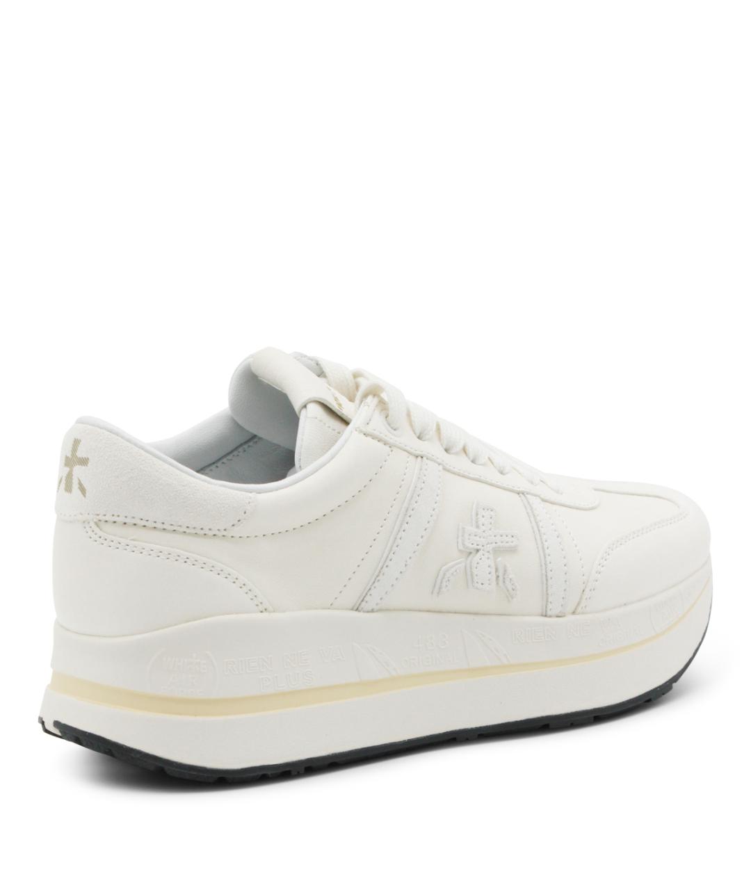 PREMIATA Белые кожаные кроссовки, фото 3
