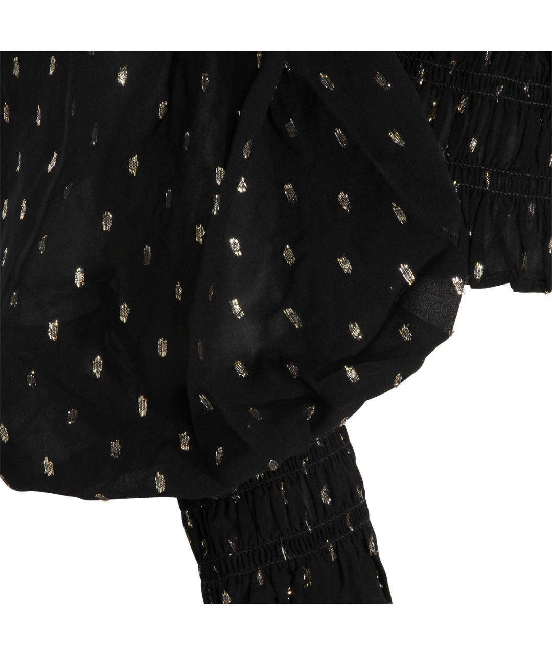 SELF-PORTRAIT Черная вискозная блузы, фото 3