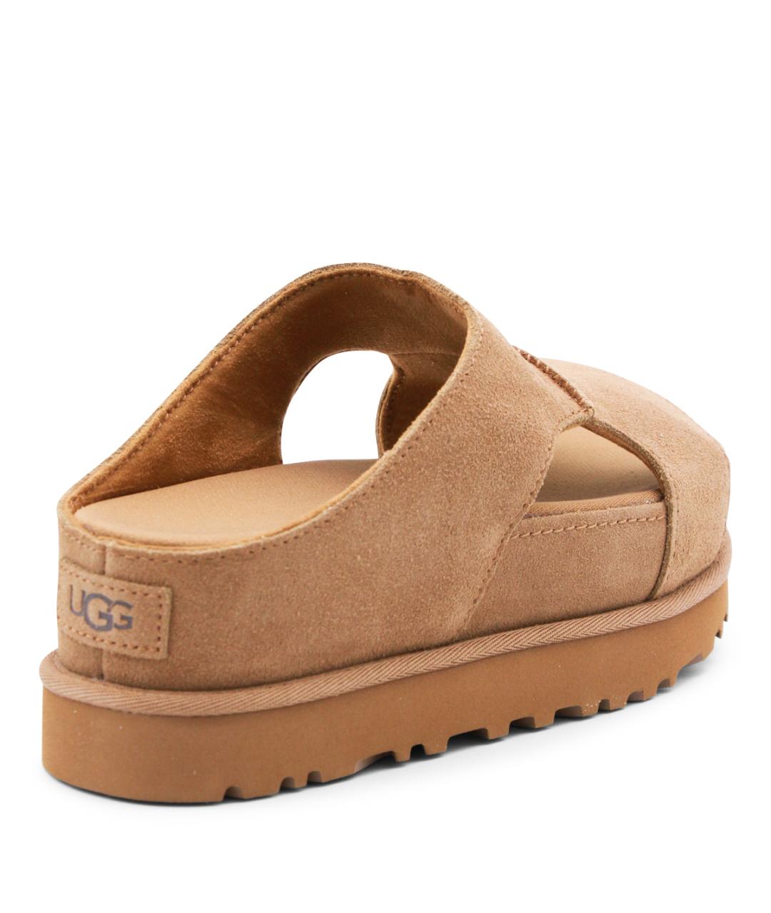 UGG AUSTRALIA Коричневые замшевые босоножки, фото 3