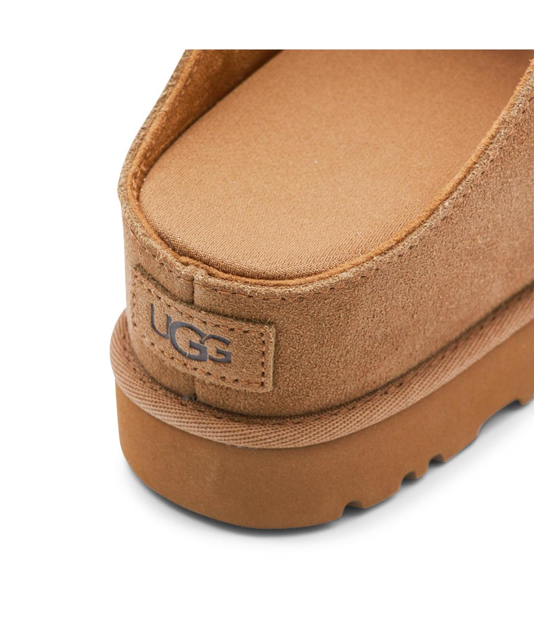 UGG AUSTRALIA Коричневые замшевые босоножки, фото 4