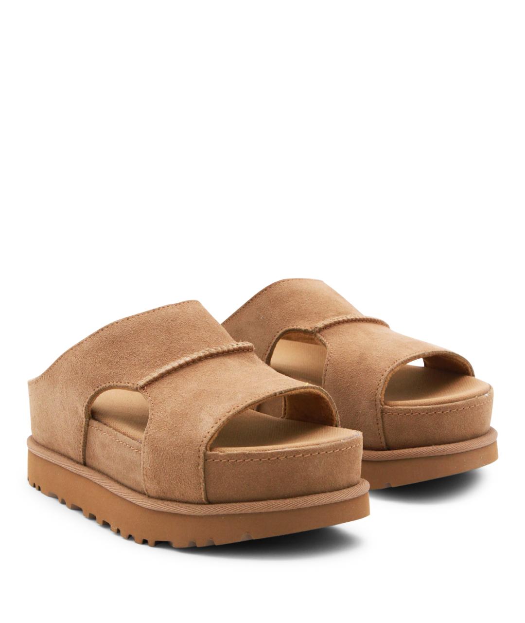 UGG AUSTRALIA Коричневые замшевые босоножки, фото 2