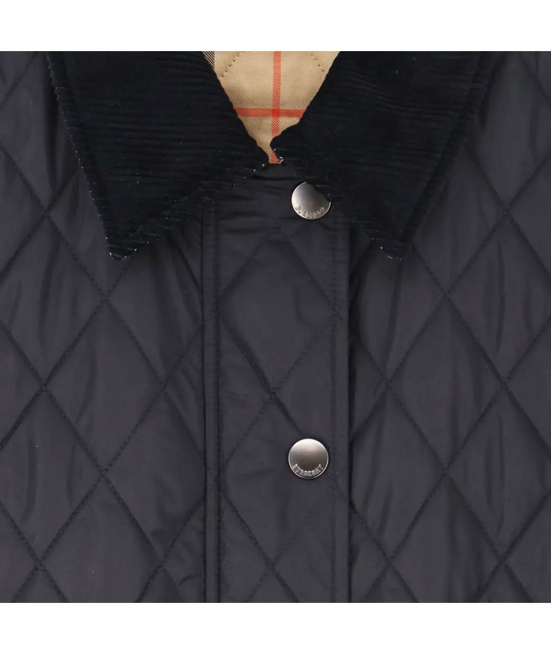 BURBERRY Черная полиамидовая куртка, фото 3