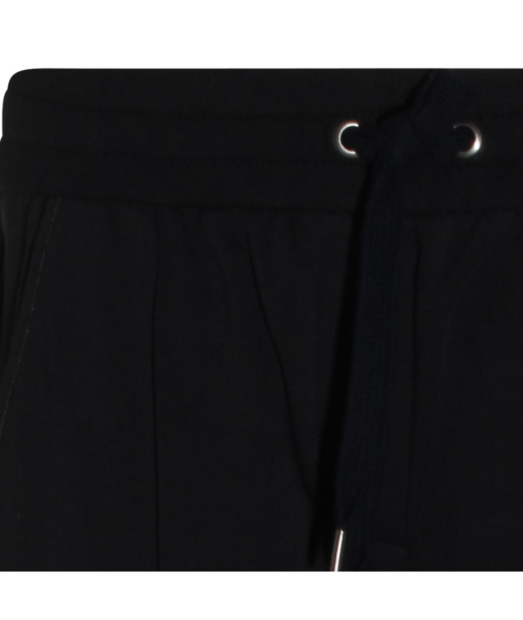 BRUNELLO CUCINELLI Темно-синие хлопко-эластановые прямые брюки, фото 3