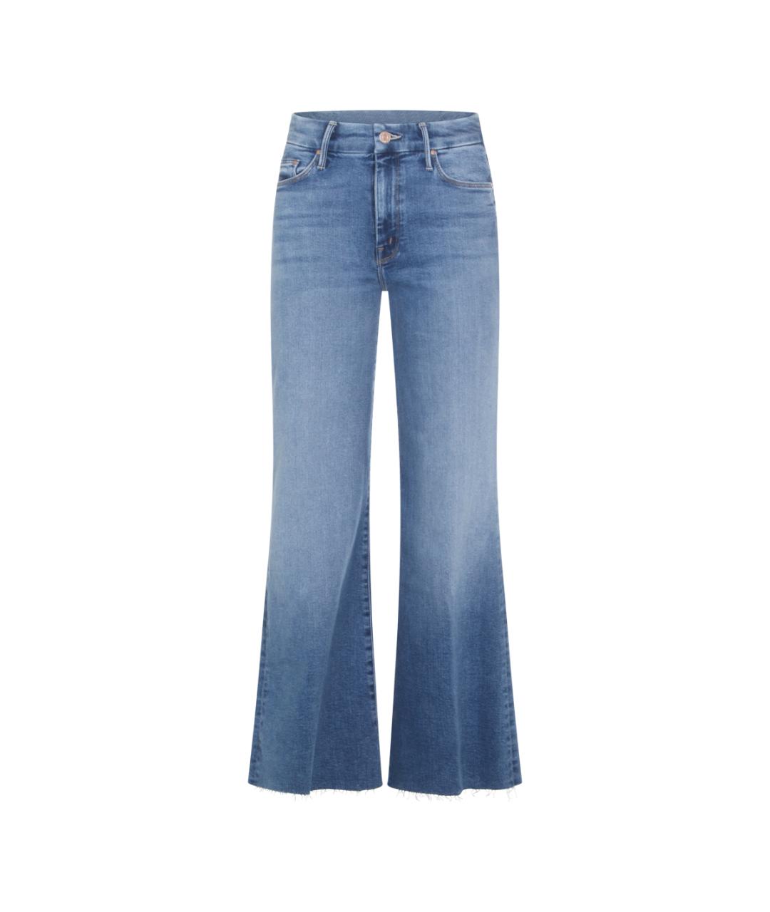 MOTHER Синие хлопковые джинсы клеш, фото 1