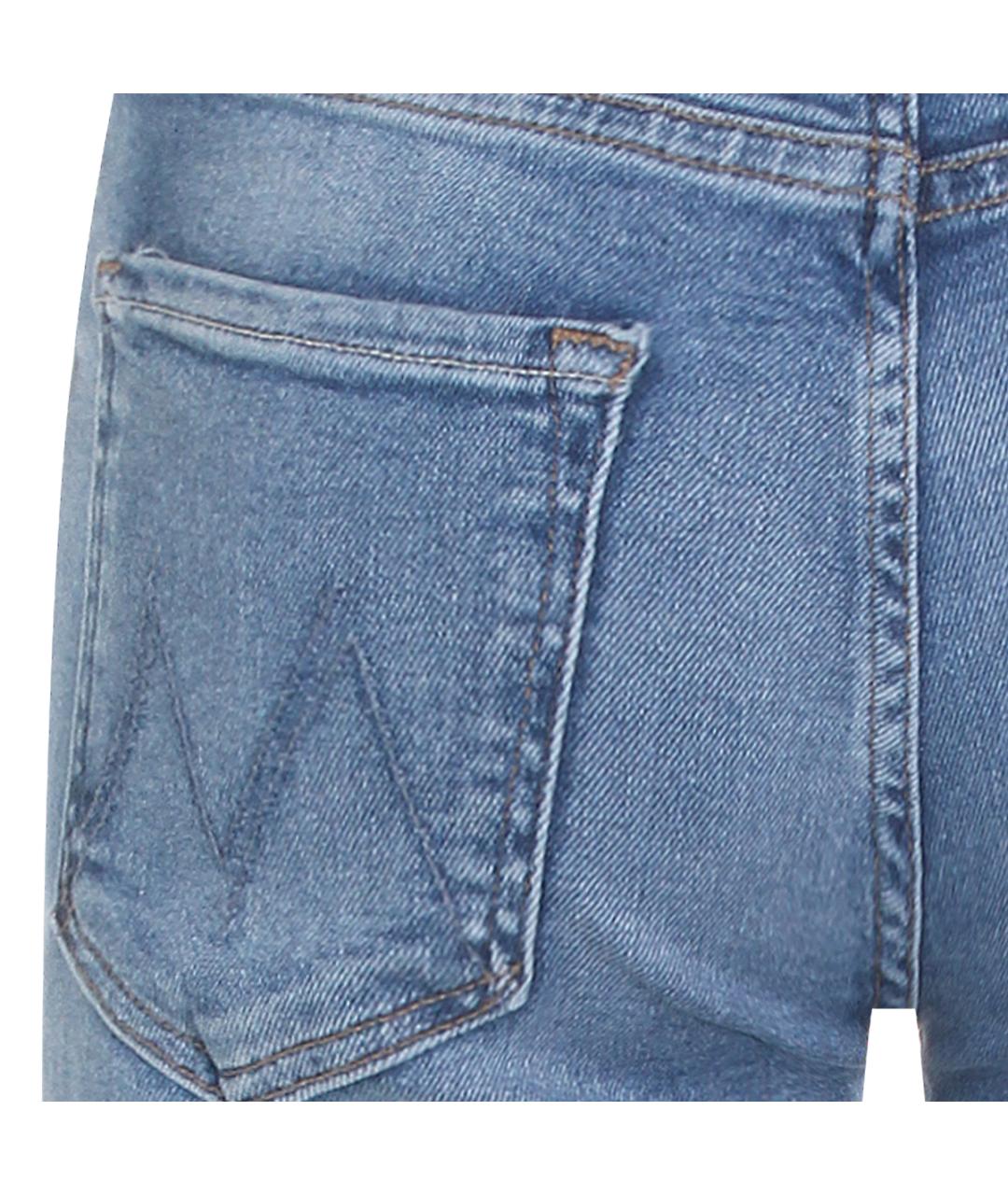 MOTHER Синие хлопковые джинсы клеш, фото 4