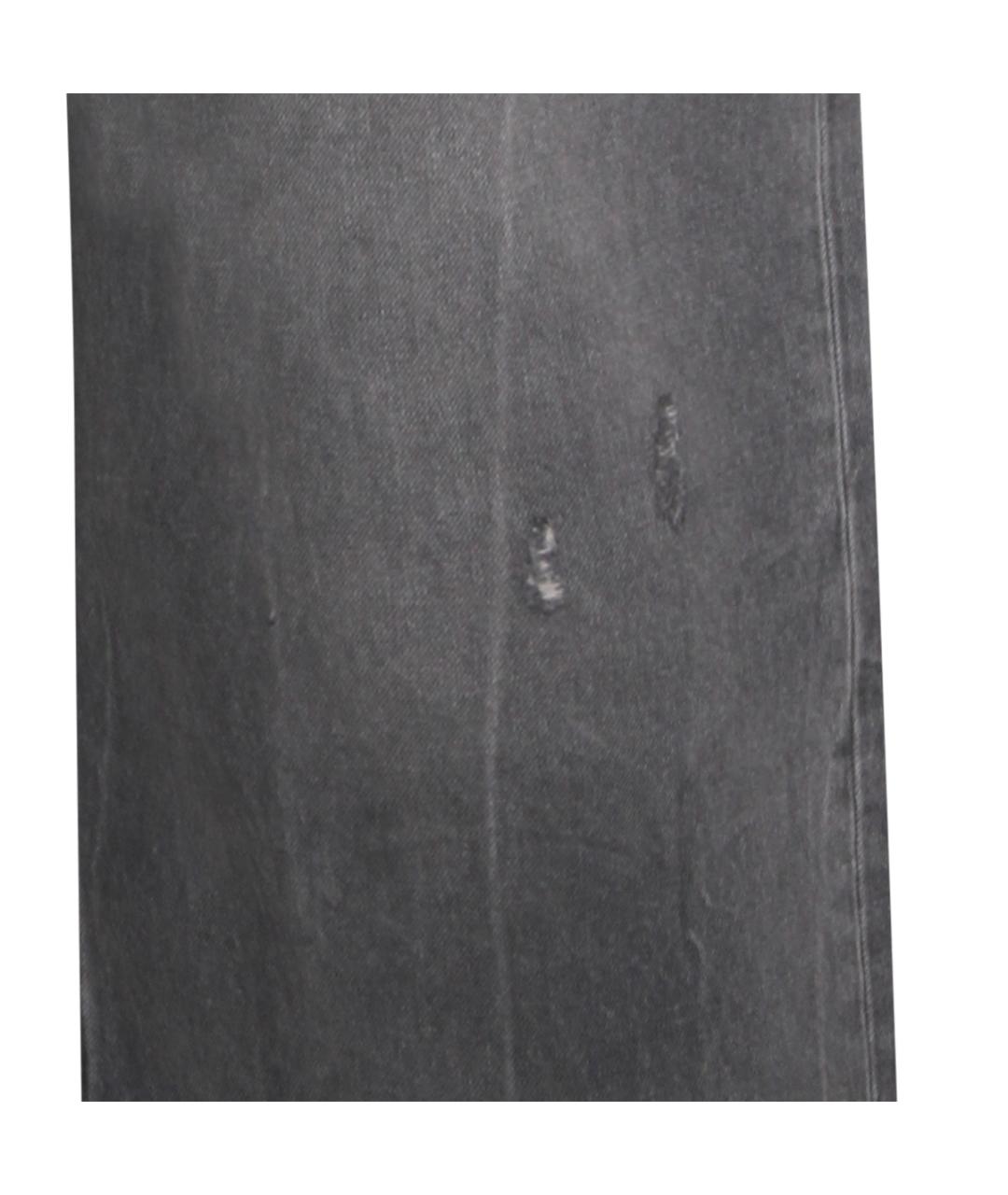 GOLDEN GOOSE DELUXE BRAND Серые хлопковые прямые джинсы, фото 4