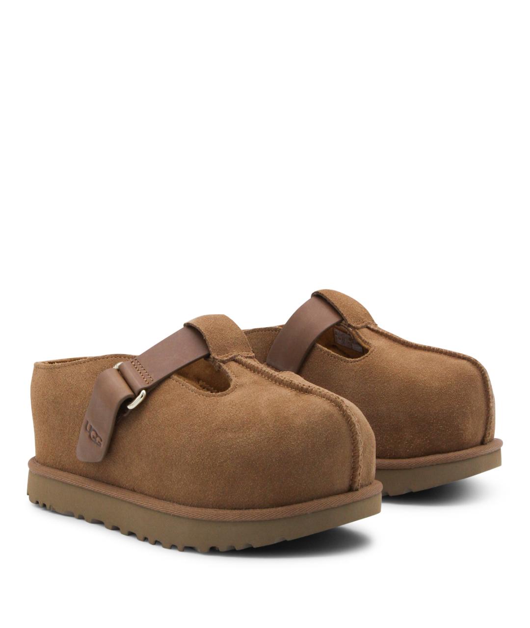 UGG AUSTRALIA Коричневые замшевые босоножки, фото 2