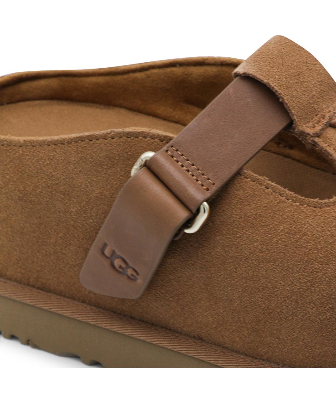 UGG AUSTRALIA Коричневые замшевые босоножки, фото 4