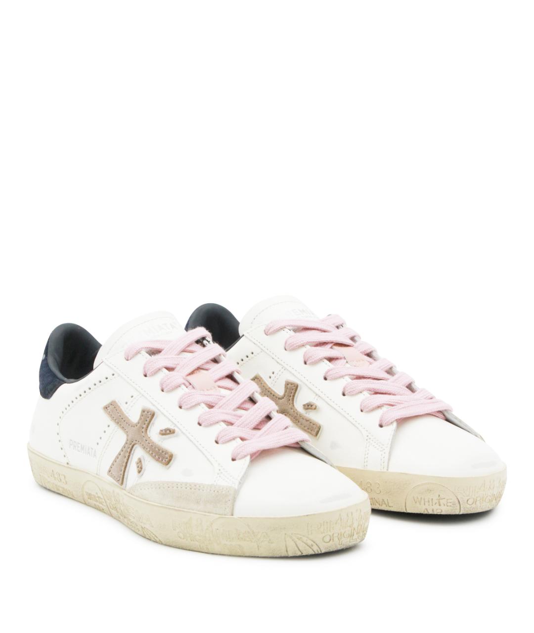 PREMIATA Белые кожаные кеды, фото 2