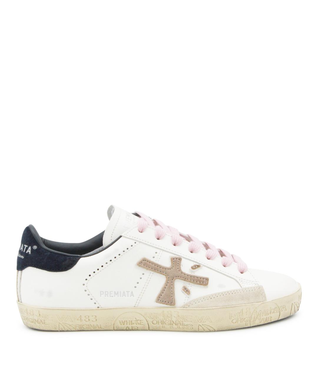 PREMIATA Белые кожаные кеды, фото 1