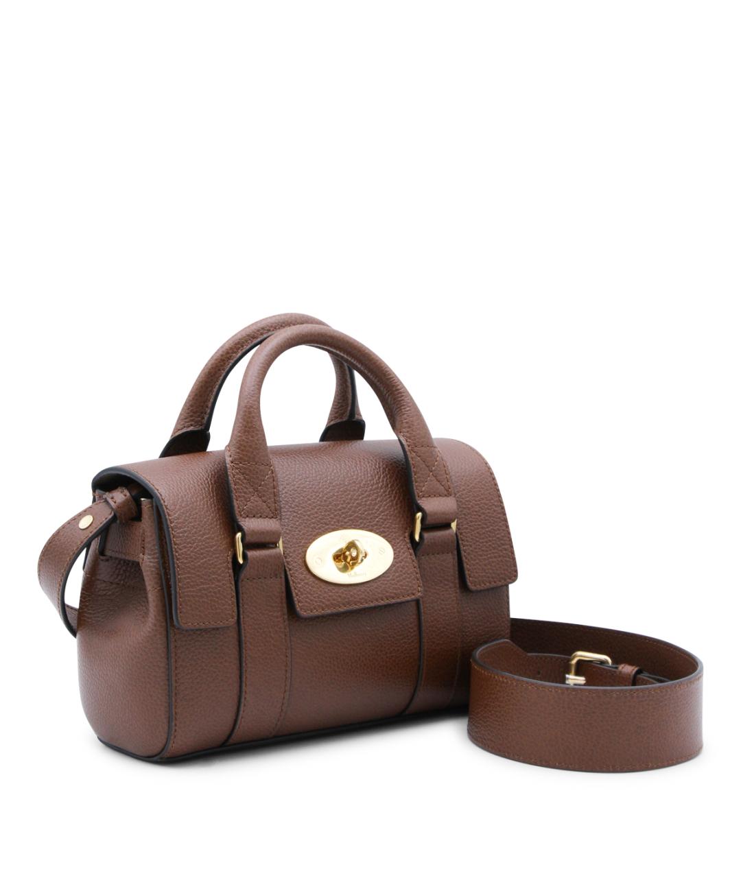 MULBERRY Коричневая кожаная сумка тоут, фото 2