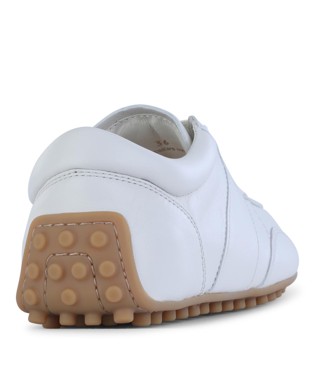 TOD'S Белые кожаные кеды, фото 3