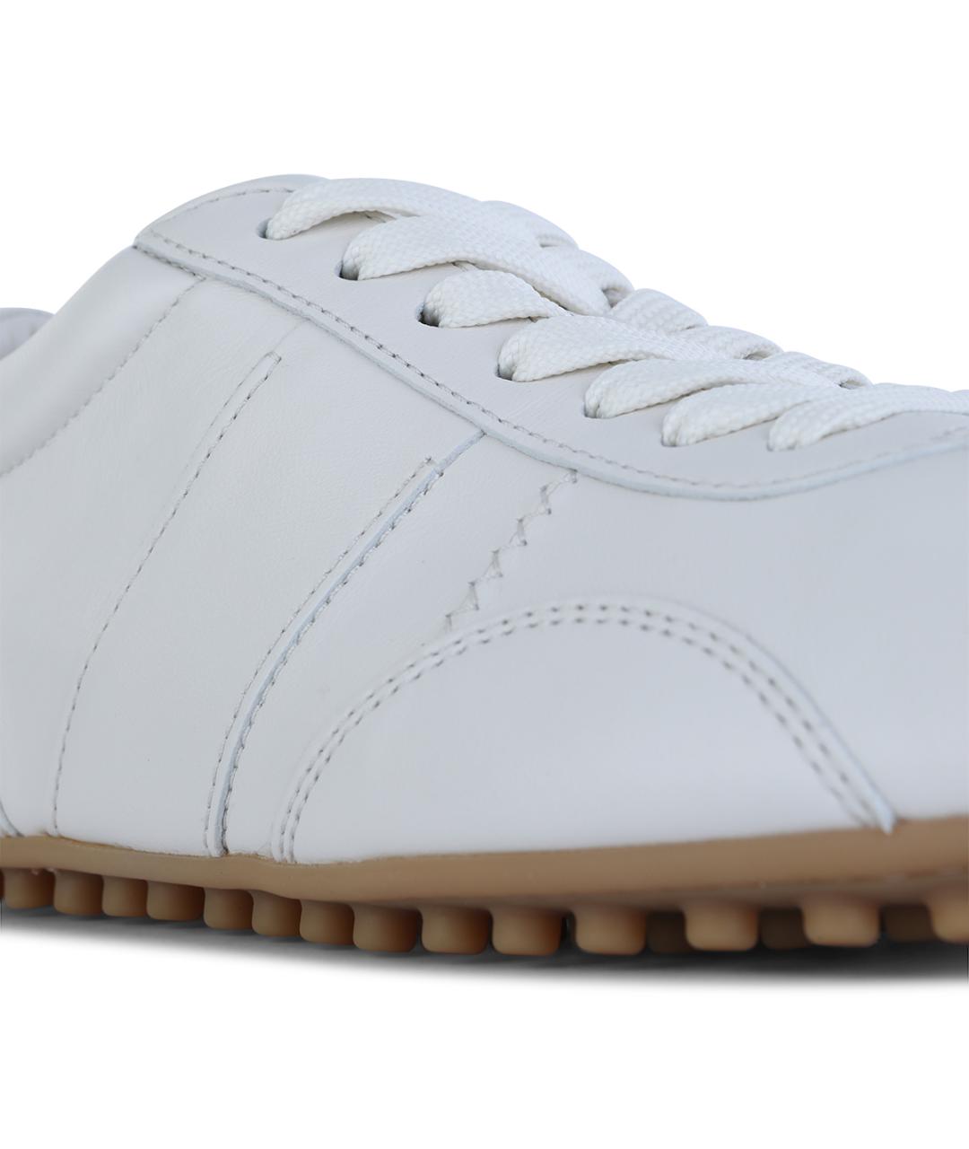 TOD'S Белые кожаные кеды, фото 4