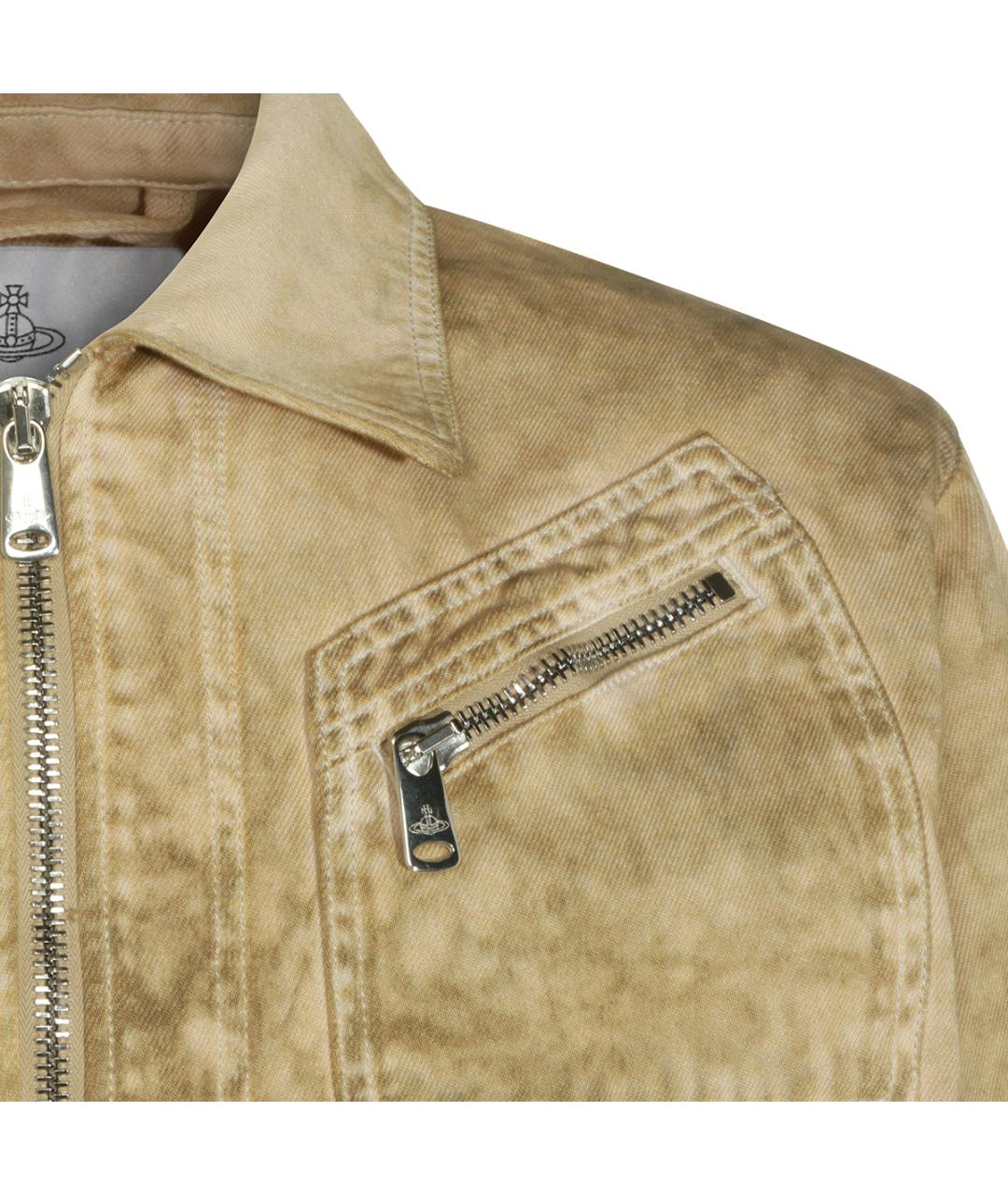 VIVIENNE WESTWOOD Зеленая хлопковая куртка, фото 3