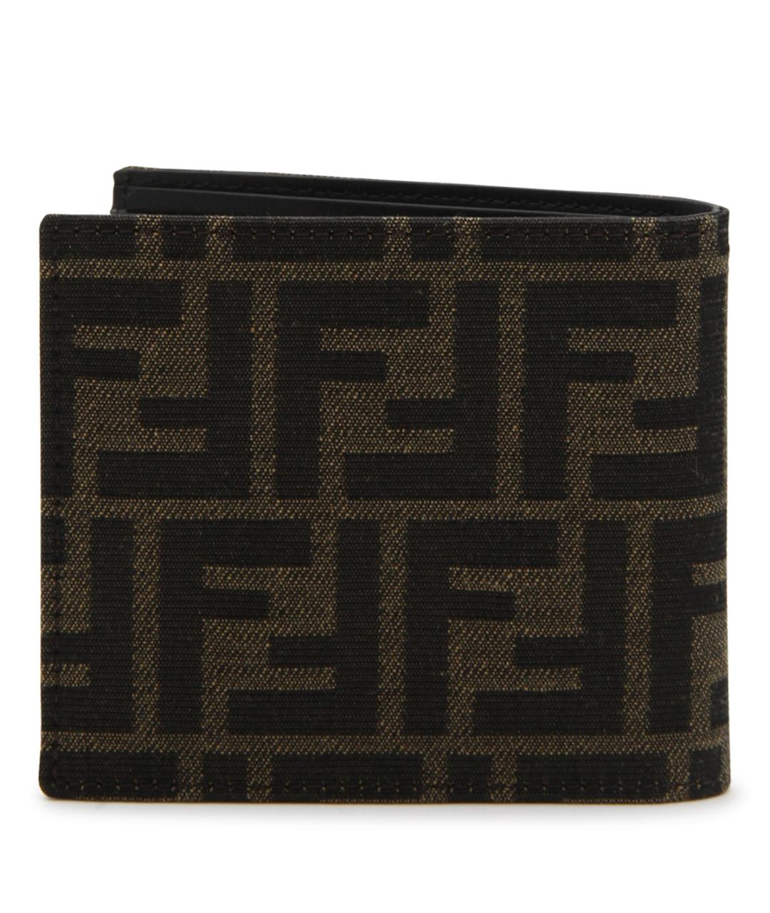 FENDI Коричневый кожаный кошелек, фото 2