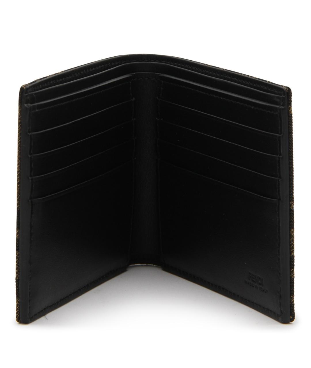 FENDI Коричневый кожаный кошелек, фото 3