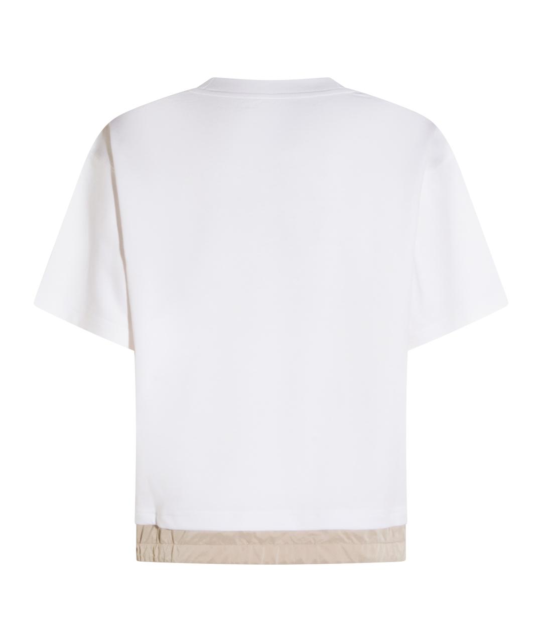 MOORER Белая хлопковая футболка, фото 2