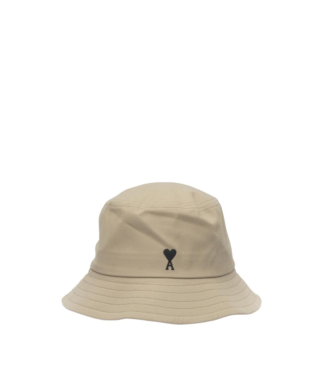 Ami Paris Бежевая хлопковая шляпа, фото 1