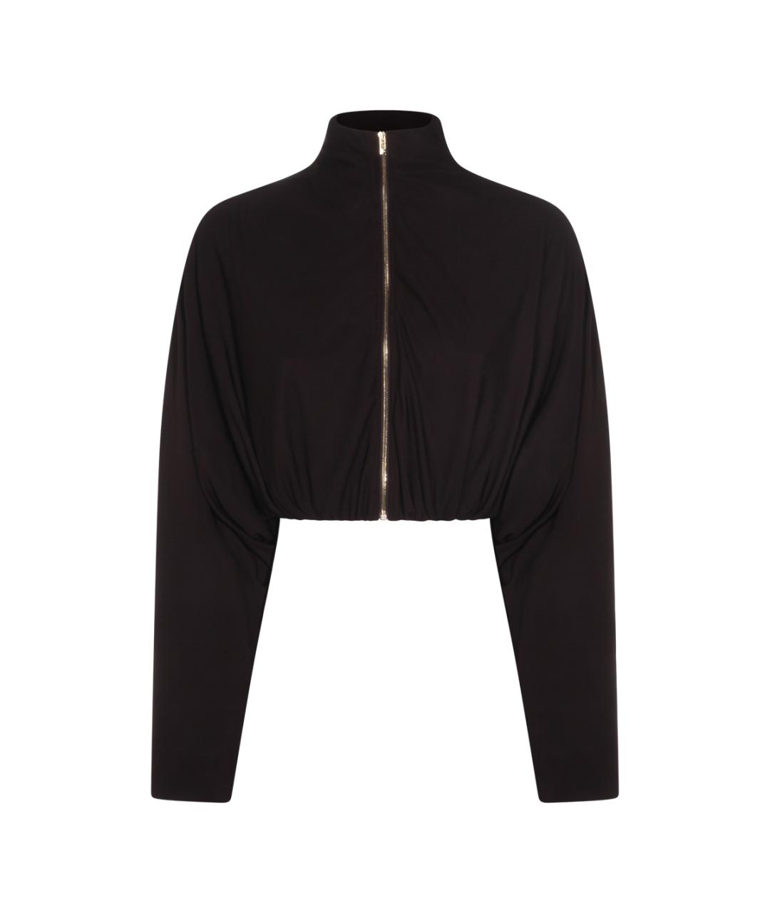 ALAIA Коричневая вискозная куртка, фото 1