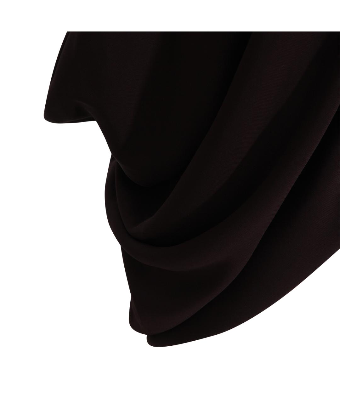 ALAIA Коричневая вискозная юбка миди, фото 4