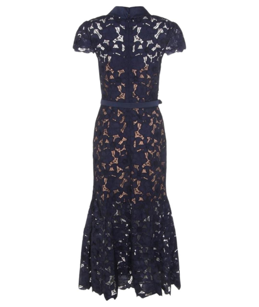 SELF-PORTRAIT Темно-синее платье, фото 2