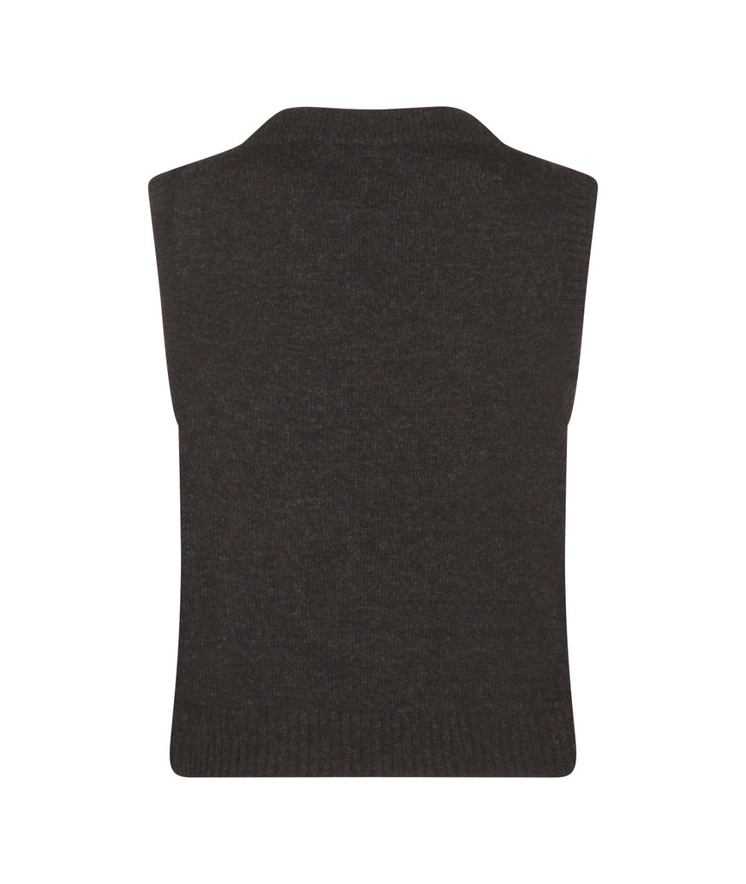 GANNI Черный шерстяной джемпер / свитер, фото 2