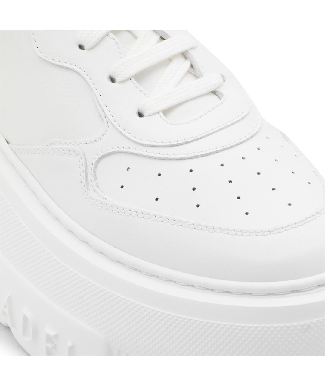 CASADEI Белые кожаные кроссовки, фото 4