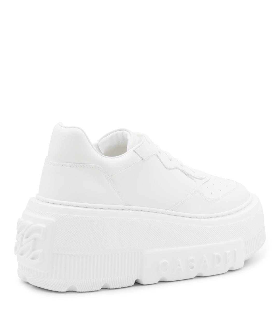 CASADEI Белые кожаные кроссовки, фото 3