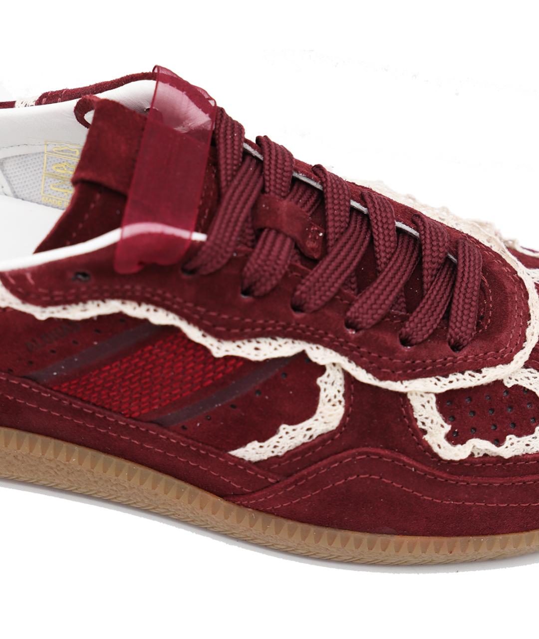 ALOHAS Бордовые замшевые кеды, фото 4