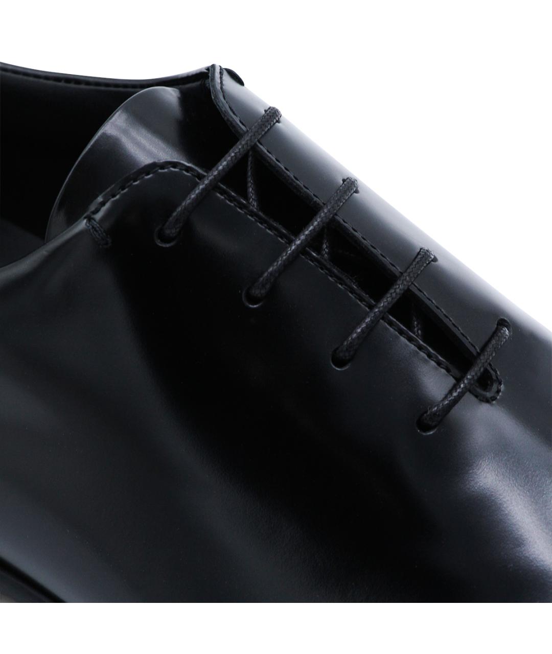 JIL SANDER Черные кожаные туфли, фото 4