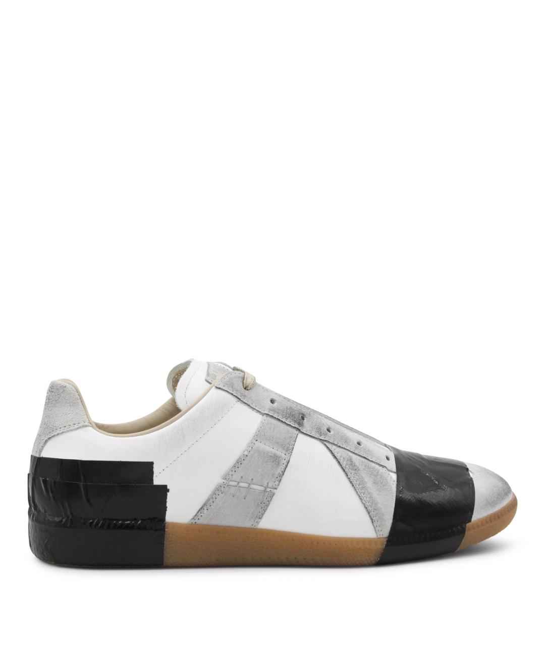 MAISON MARGIELA Мульти кожаные низкие кроссовки / кеды, фото 1