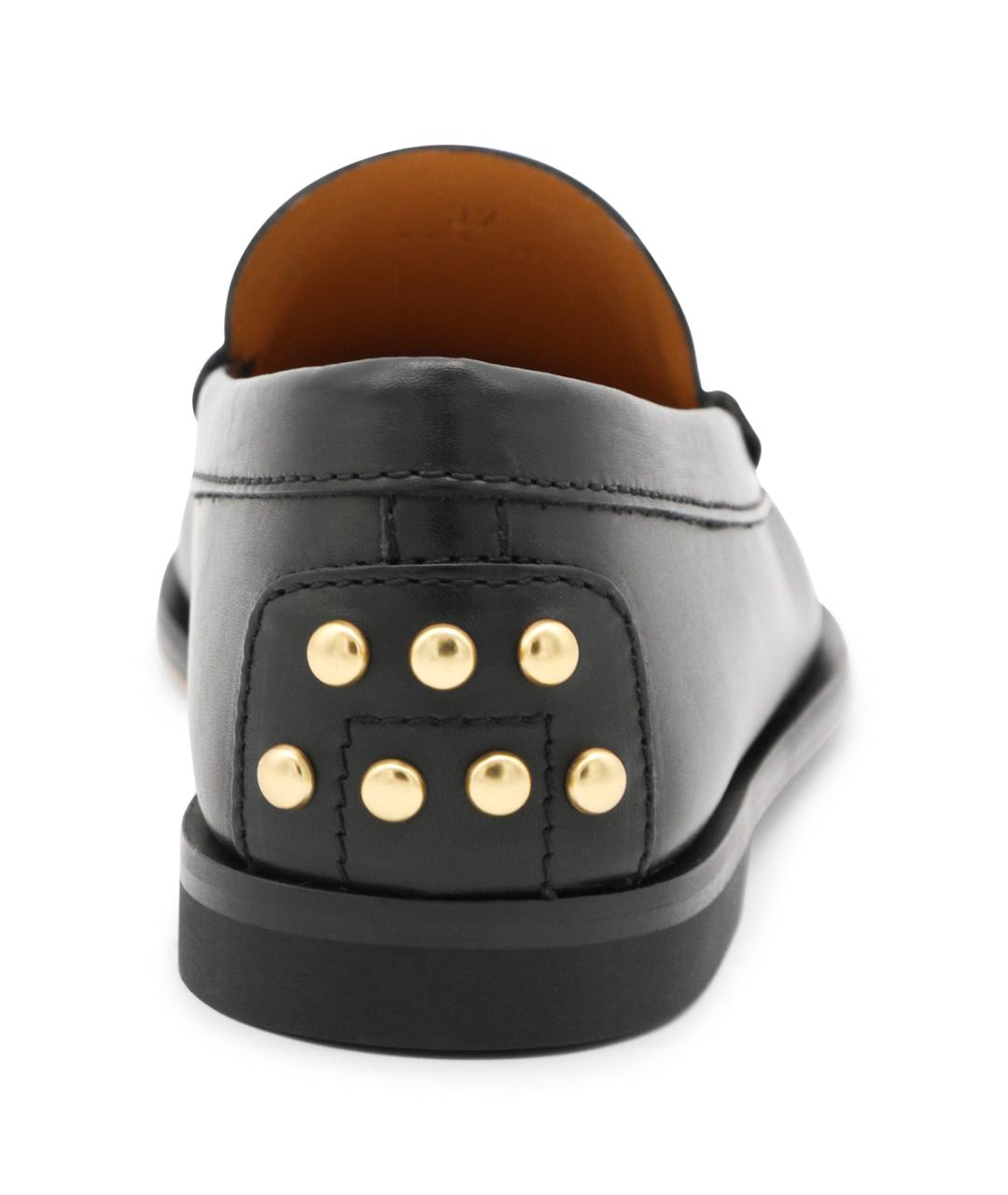 TOD'S Черные кожаные лоферы, фото 4