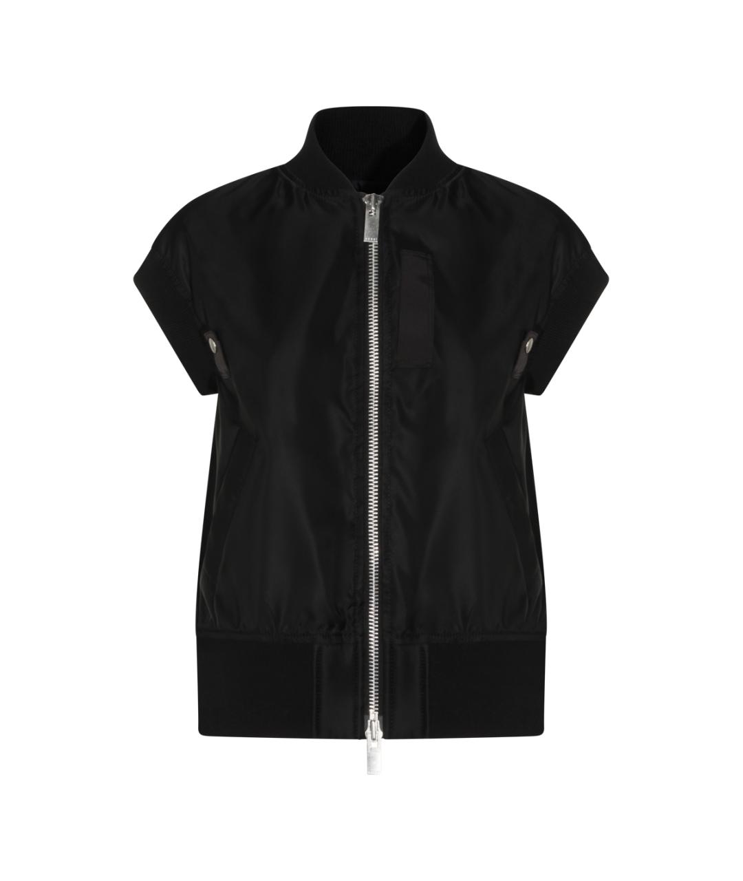 SACAI Черная полиамидовая куртка, фото 1