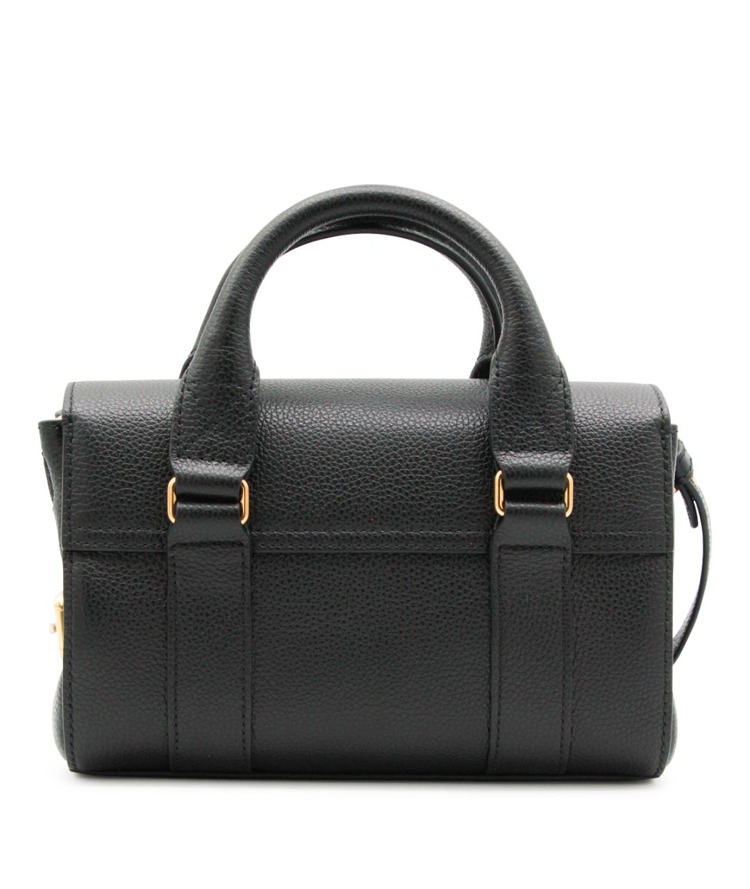 MULBERRY Черная кожаная сумка тоут, фото 3