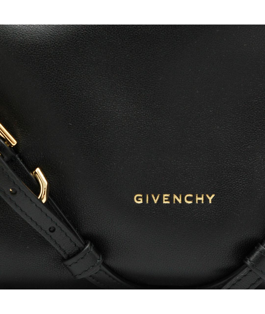 GIVENCHY Черная кожаная сумка через плечо, фото 4