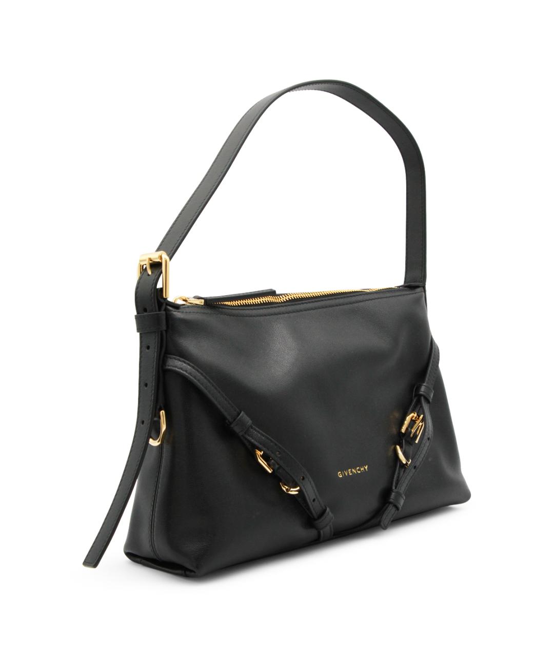 GIVENCHY Черная кожаная сумка через плечо, фото 2