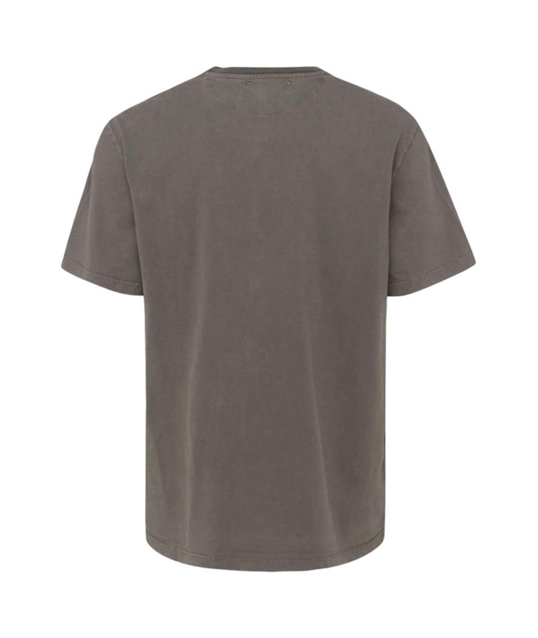 GOLDEN GOOSE DELUXE BRAND Зеленая хлопковая футболка, фото 2