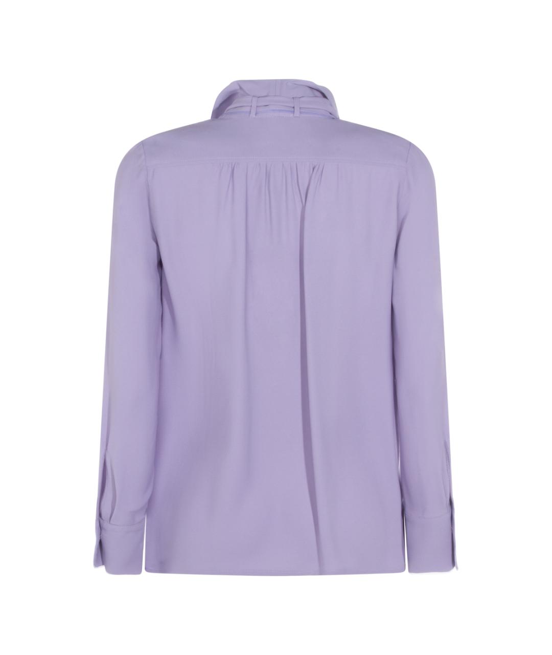 ELISABETTA FRANCHI Фиолетовая вискозная рубашка, фото 2