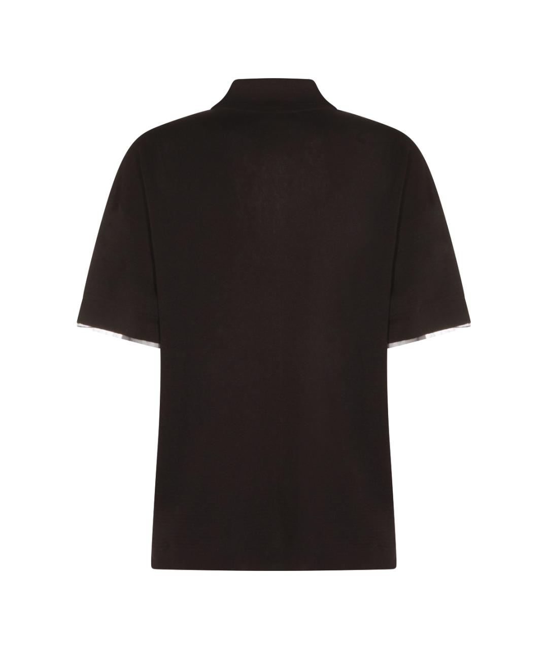 FABIANA FILIPPI Темно-синяя футболка, фото 2