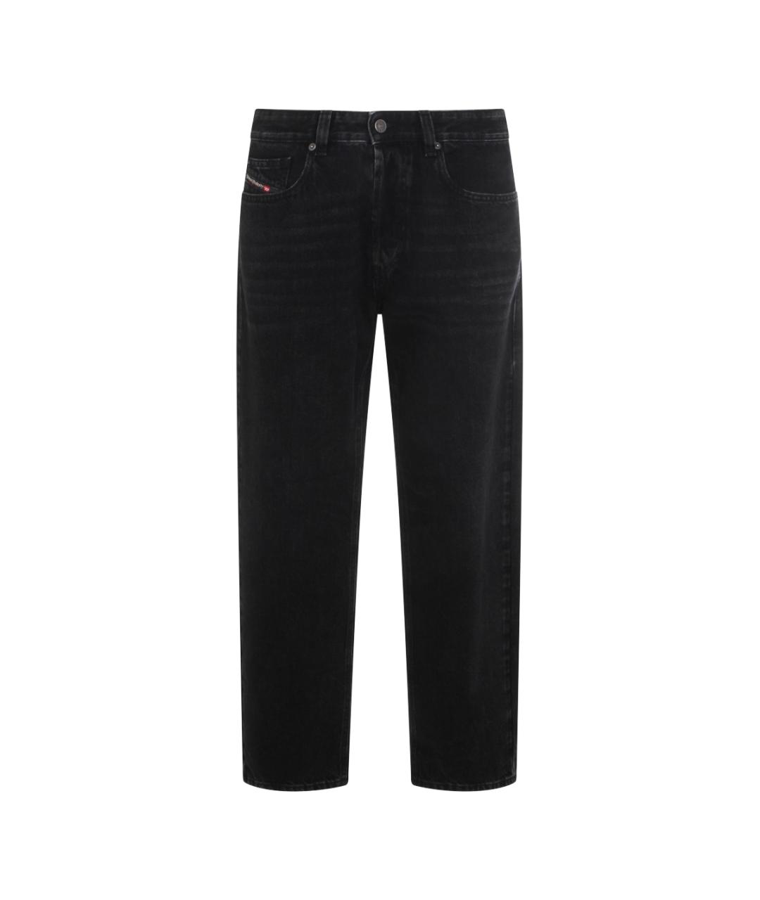 DIESEL Черные хлопковые прямые джинсы, фото 1