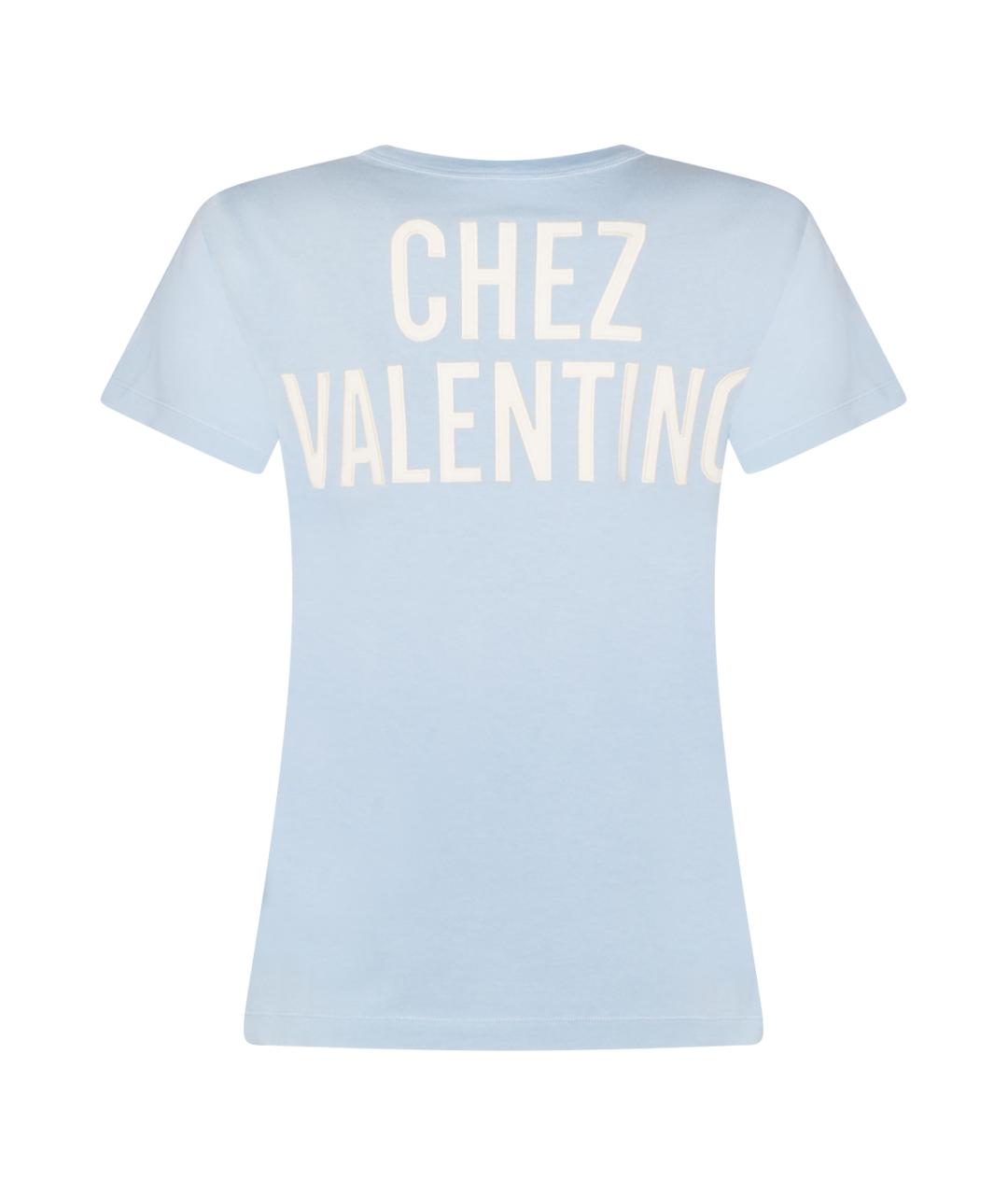 VALENTINO Серая хлопковая футболка, фото 2