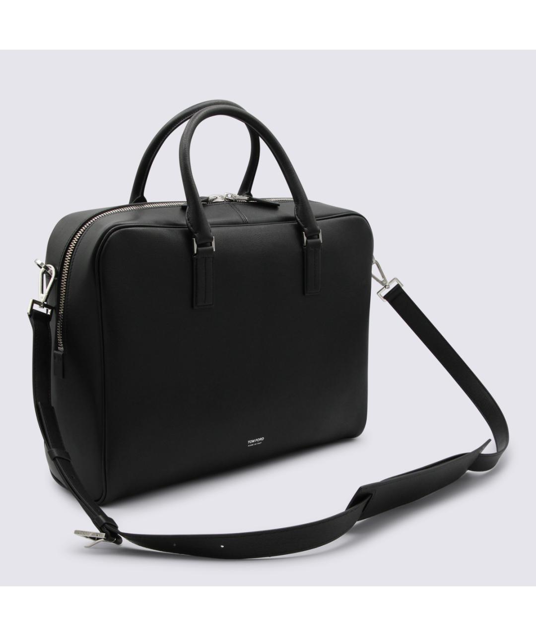 TOM FORD Черный кожаный портфель, фото 3