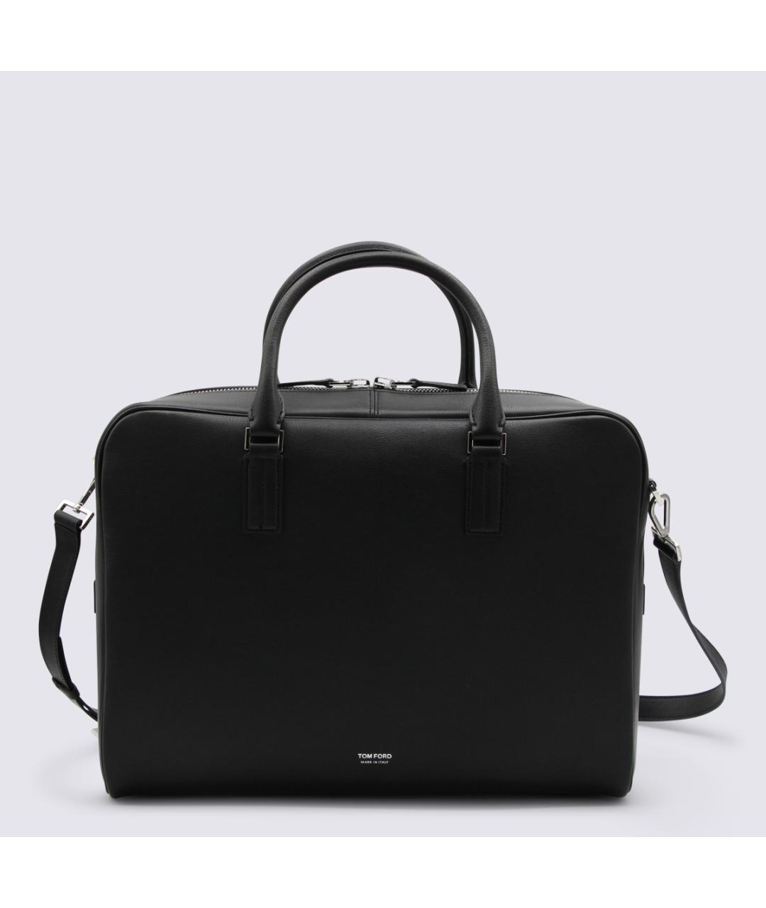 TOM FORD Черный кожаный портфель, фото 2