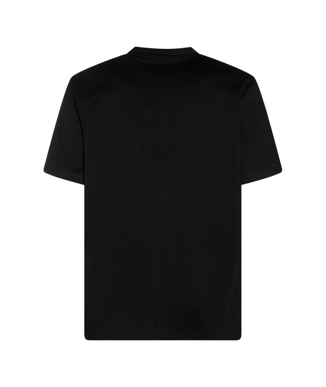 Y-3 Черная хлопковая футболка, фото 2