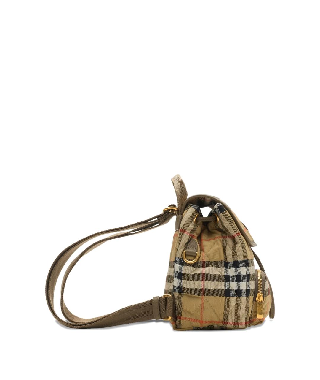 BURBERRY Бежевый синтетический рюкзак, фото 2